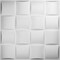 Ekena Millwork Baile EnduraWall Decorative 3D Wall Panel, White, 19 5/8"W x 19 5/8"H WP20X20BAWH - alternate 1